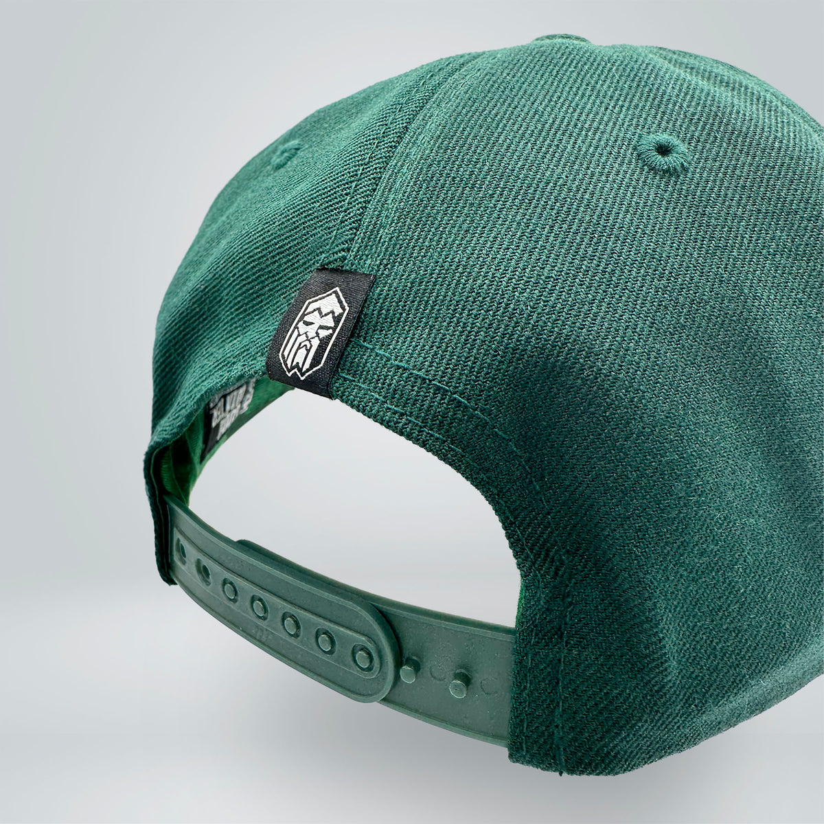 Leather Patch 6 Panel Evergreen SnapBack